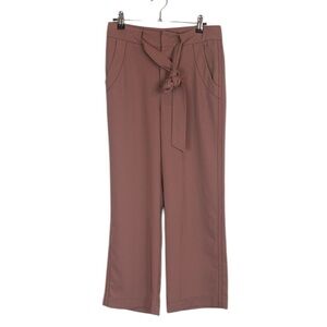 BDG pink tie front wide leg trouser